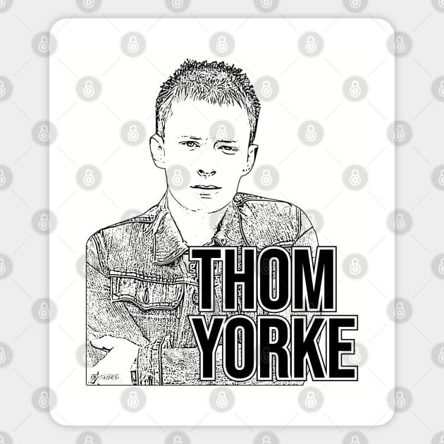 Thom Yorke // Black retro v Magnet by Degiab